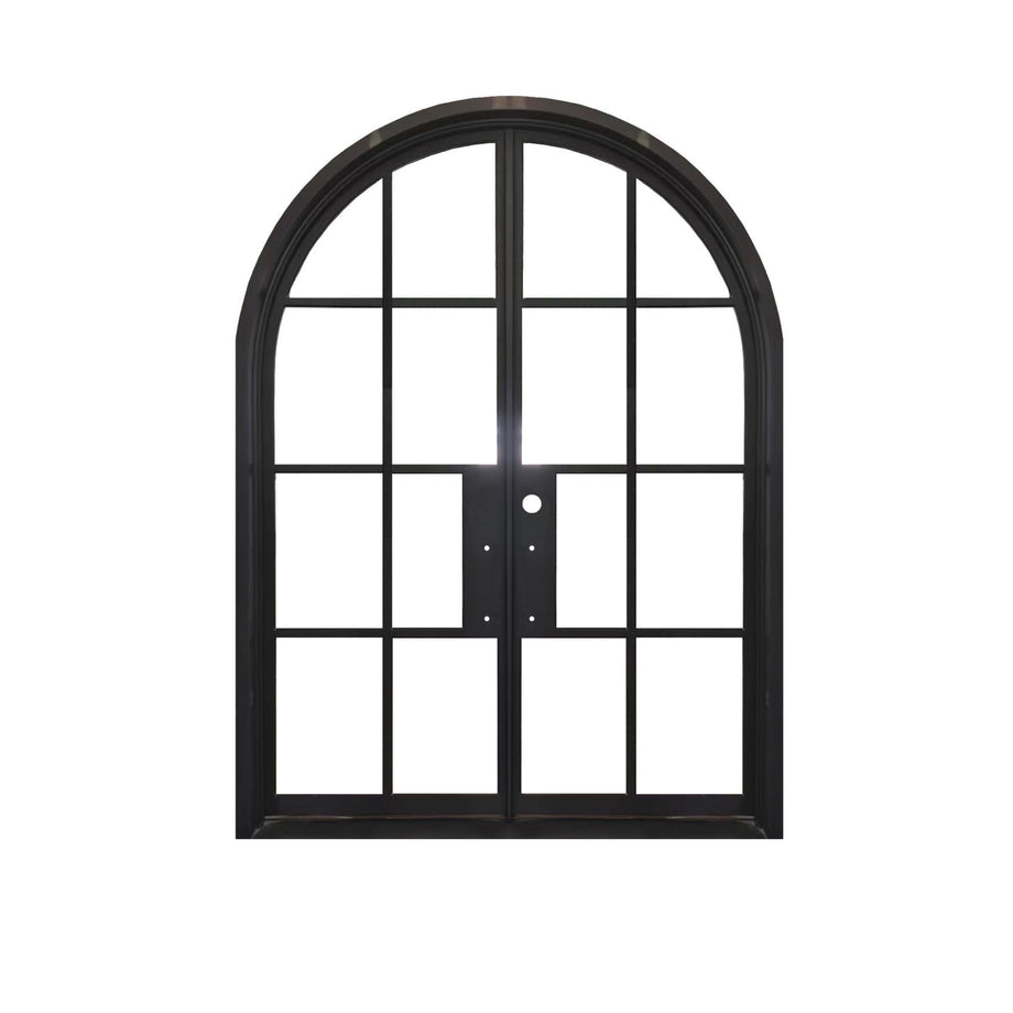 Naples Double Arch Iron Door 72x96 | Vernazza Home – Vernazza Home