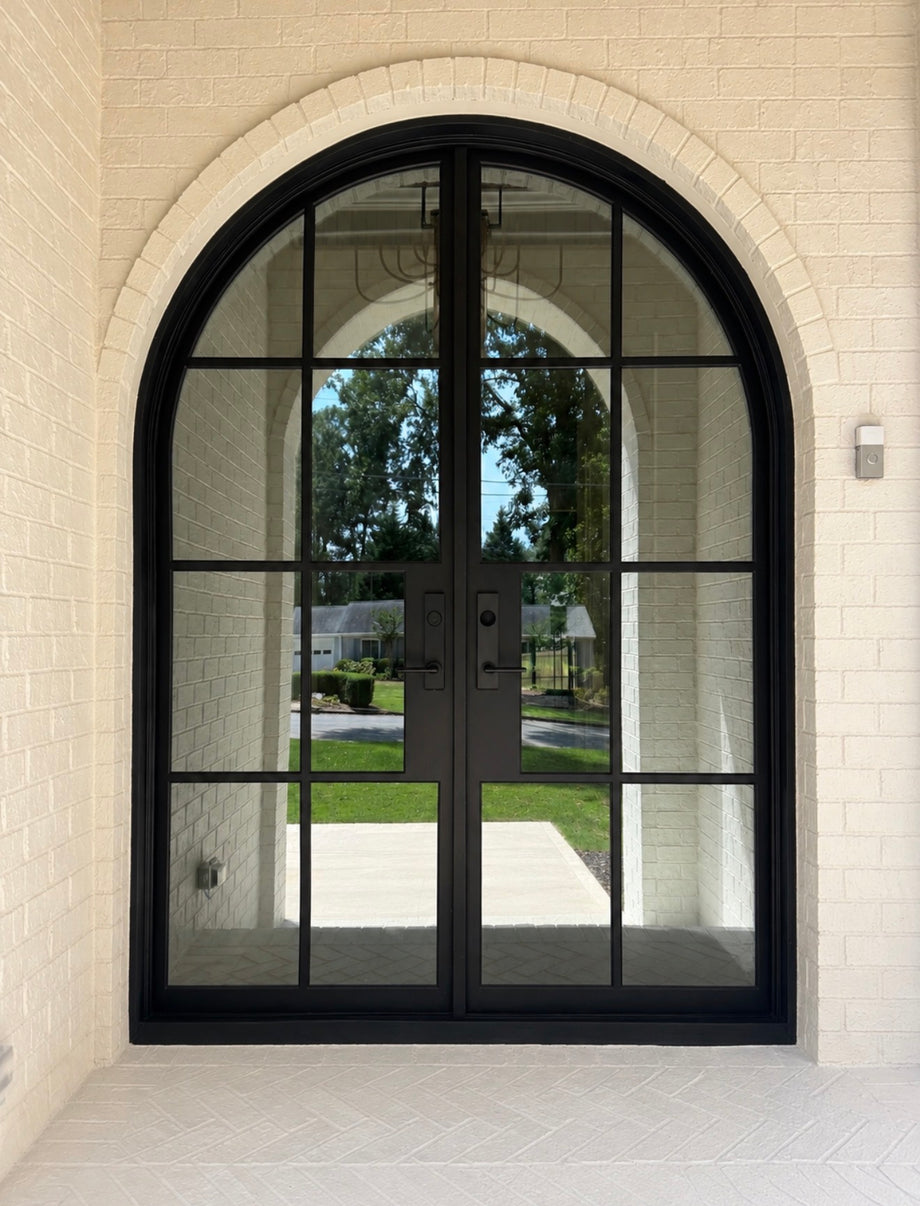 Naples Double Arch Iron Door 72x96 | Vernazza Home – Vernazza Home